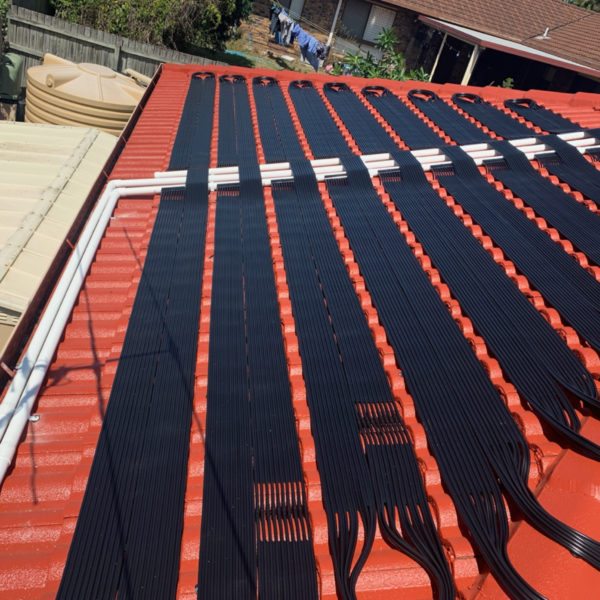 Swimming Pool Solar Heating on roof Brisbane, Gold Coast, Sunshine Coast
