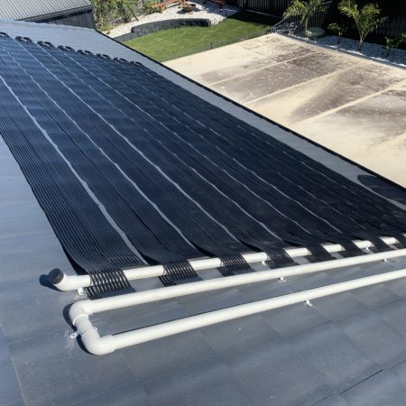Solar pool heating install @ Ormeau